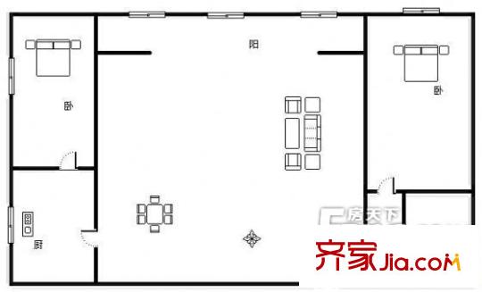 祿家巷小區(qū)  2室  戶型圖