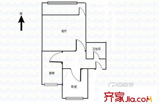 祿家巷小區(qū)  2室  戶型圖