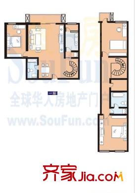 乾昌大廈戶型圖復(fù)式結(jié)構(gòu) 3室2廳2衛(wèi)1廚