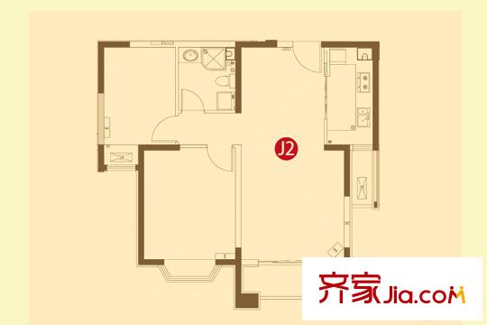 蘭州大名城B區(qū)3#1#2#5#7#8#11#12#17#J2戶型 2室2廳1衛(wèi)1廚