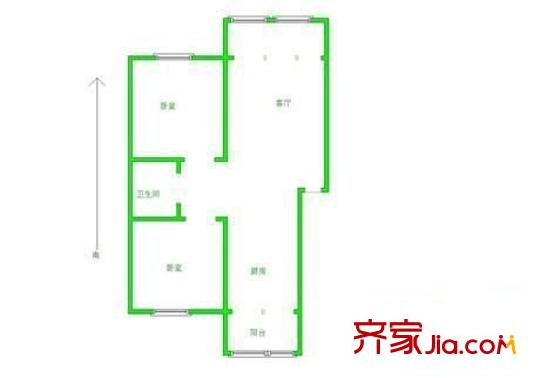 蘭鑫小區(qū) 3室 戶型圖