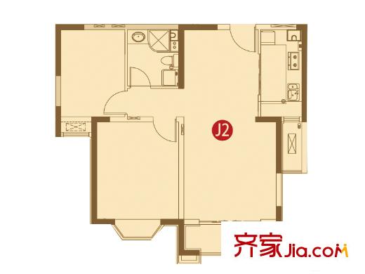 蘭州大名城A區(qū)1#2#3#5#6#8#11#12#17#18#J2戶型 2室2廳1衛(wèi)1廚