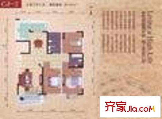 蘭鑫小區(qū) 3室 戶型圖