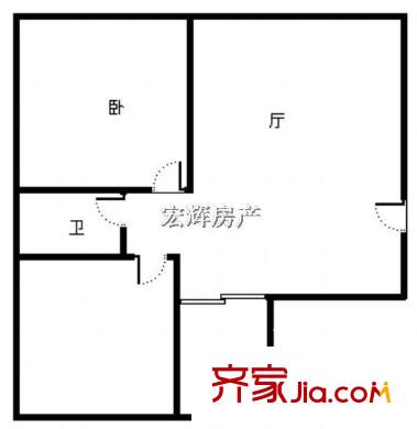 聚東望景  2室  戶型圖