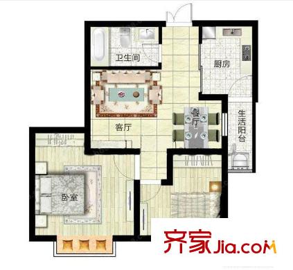 建鑫大廈  2室  戶型圖