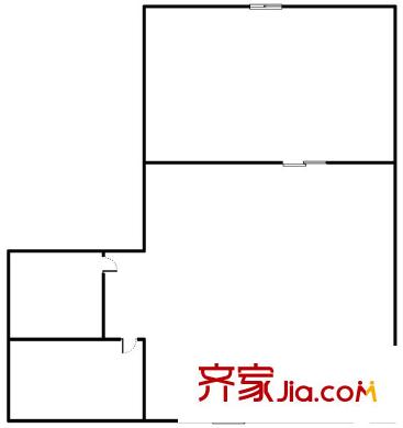 省糧食局家屬院 1室 戶型圖