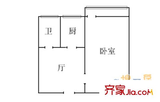 六和物業(yè)小區(qū)戶型圖六和物業(yè) 1室 戶型圖 1室1廳1衛(wèi)1廚