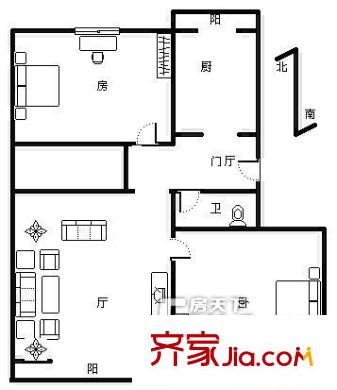 六和物業(yè)小區(qū)戶型圖六和物業(yè) 2室 戶型圖 2室1廳1衛(wèi)1廚