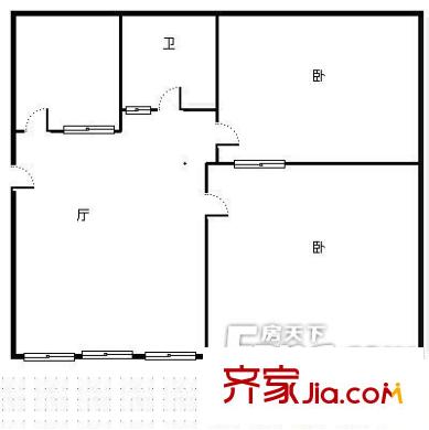 安馨家園住宅小區(qū)戶型圖安鑫小區(qū)  2室  戶型圖  2室2廳1衛(wèi)1廚