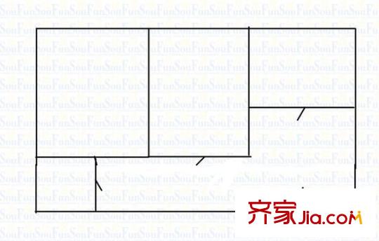 中興大廈 3室 戶型圖