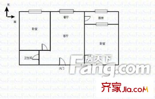 歌劇院家屬院2室2廳