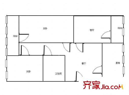 藍(lán)星公司家屬院(西固)戶型圖藍(lán)星公司家屬院（西固） 2室   戶型圖 2室2廳1衛(wèi)1廚