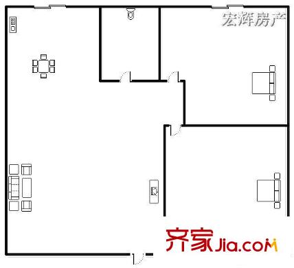 藍(lán)星公司家屬院(西固)戶型圖藍(lán)星公司家屬院（西固） 2室   戶型圖 2室2廳1衛(wèi)1廚