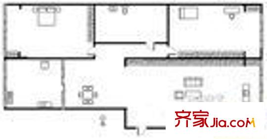 鐵一院小區(qū)戶型圖140x110 