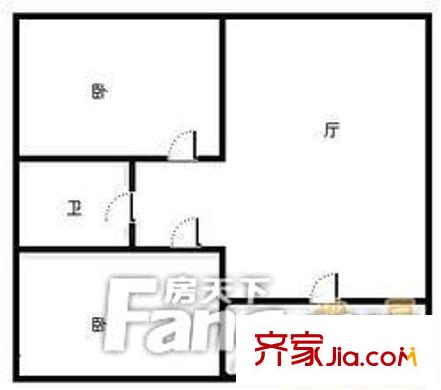 南苑小區(qū)  2室  戶(hù)型圖
