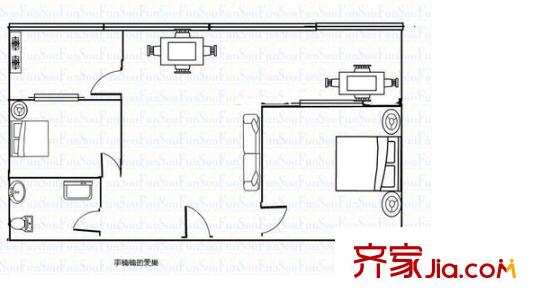 蘭鋁二區(qū) 2室 戶型圖