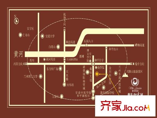 薇樂花園項目區(qū)位圖