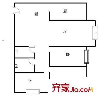 宏宇大廈 2室 戶型圖