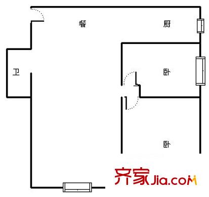 宏宇大廈 3室 戶型圖