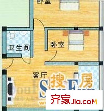 新九洲花園戶型圖2室1廳1廚1衛(wèi) 2室1廳1衛(wèi)1廚