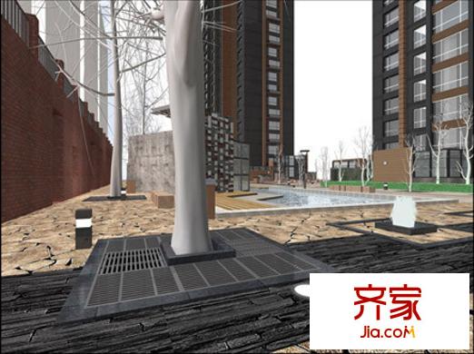 現(xiàn)代藝術(shù)家外景圖小區(qū)效果圖