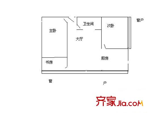 希望花園 3室 戶型圖