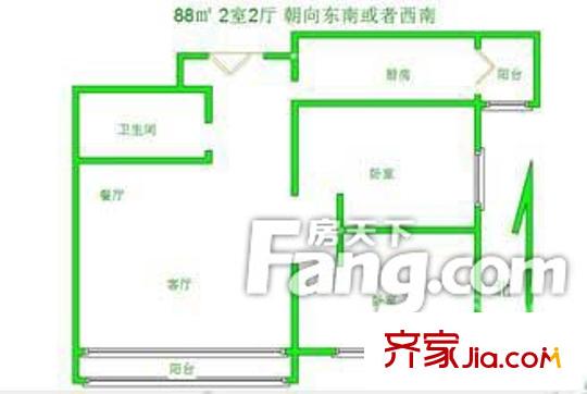 國稅局家屬院(閔家橋)戶型圖國稅局家屬院（閔家橋） 2室 戶型圖 