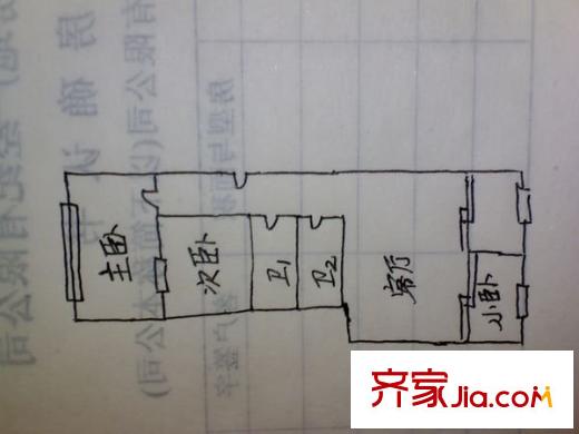華夏小區(qū) 3室 戶型圖
