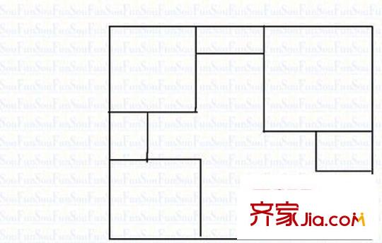 檔案局家屬院 3室 戶型圖
