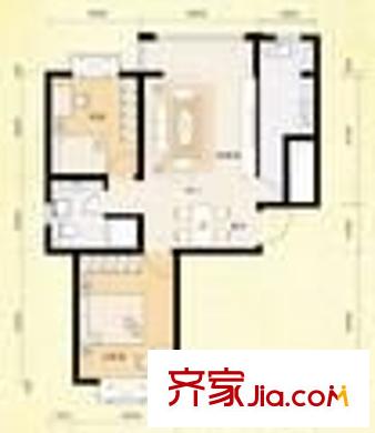 雁灘金運花園 2室 戶型圖