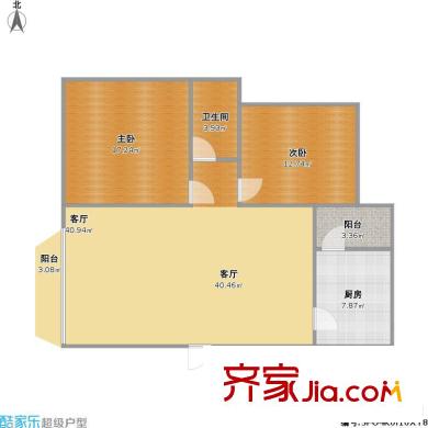 金屬公司家屬院(舊大路)戶型圖金屬公司家屬院(舊大路)  2室 戶型圖 2室2廳1衛(wèi)1廚
