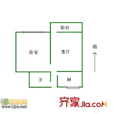 金屬公司家屬院(舊大路)戶型圖金屬公司家屬院(舊大路)  1室  戶型圖 1室1廳1衛(wèi)1廚