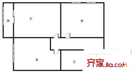 欣苑小區(qū) 3室 戶型圖