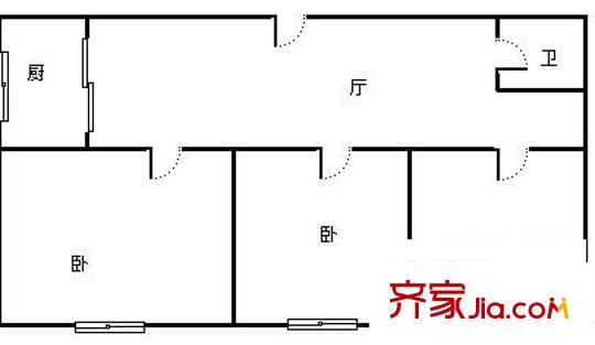 欣苑小區(qū) 3室 戶型圖