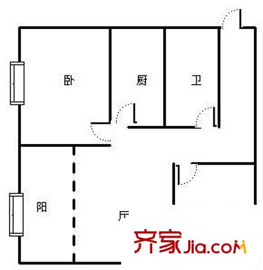 泰生大廈 4室 戶型圖
