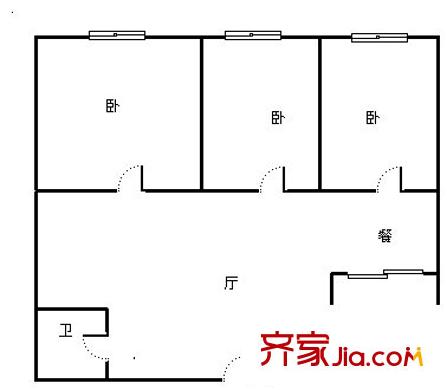 欣苑小區(qū) 3室 戶型圖