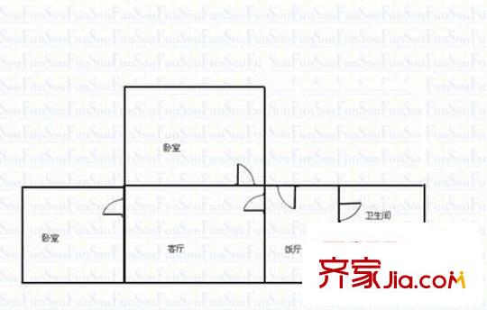 蘭州市糧食局家屬院(永昌路)戶型圖蘭州市糧食局家屬院（永昌路） 1室 戶型圖 1室1廳1衛(wèi)1廚