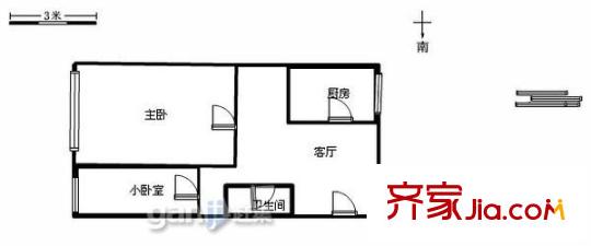 經(jīng)貿(mào)委家屬院 2室 戶型圖