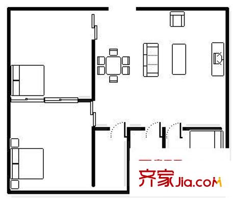 定西路紅星巷小區(qū)戶型圖定西路紅星巷 3室 戶型圖 3室2廳1衛(wèi)1廚