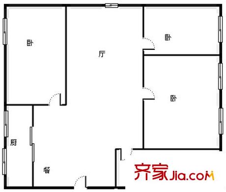 定西路紅星巷小區(qū)戶型圖定西路紅星巷 3室 戶型圖 3室2廳2衛(wèi)1廚