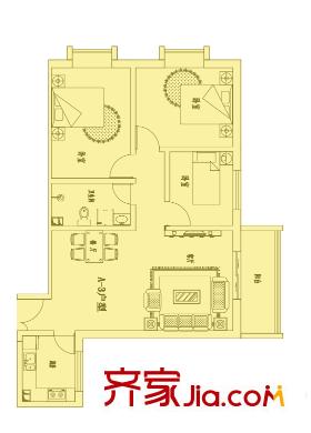 運(yùn)通大廈  3室 戶型圖
