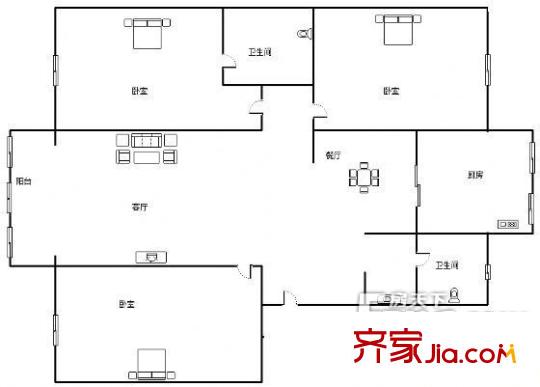 惠隴小區(qū)3室2廳