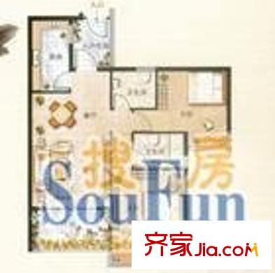 隆德佳苑 2室 戶型圖