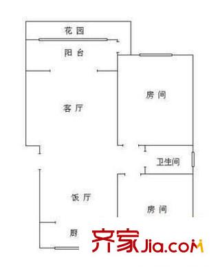 工商局家屬院(十里店)戶型圖工商局家屬院（十里店） 2室 戶型圖 2室2廳1衛(wèi)1廚