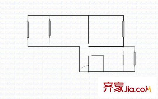 糧食局家屬院(定西路)戶型圖糧食局家屬院（定西路） 2室 戶型圖 2室2廳1衛(wèi)1廚