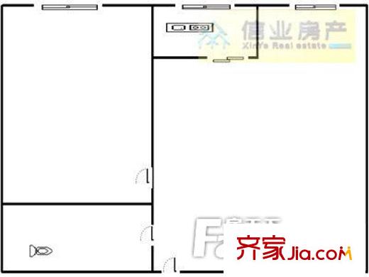 省旅游局家屬院 1室 戶(hù)型圖