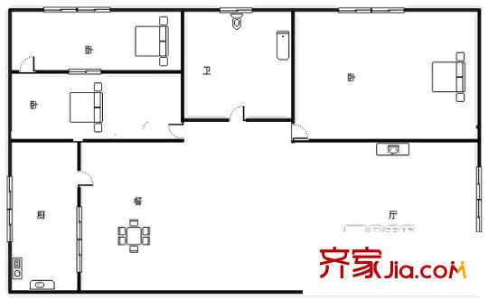 定西路紅星巷小區(qū)戶型圖定西路紅星巷 3室 戶型圖 3室2廳1衛(wèi)1廚