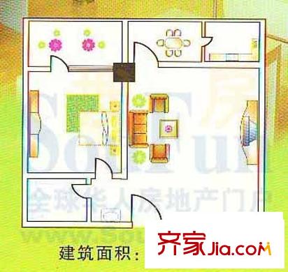常順苑戶型圖1室1廳 1室1廳2衛(wèi)1廚