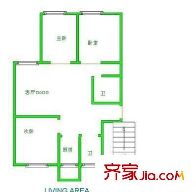 行政學(xué)院家屬院 3室 戶型圖