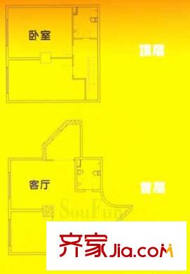 瑞泰恒居戶型圖B戶型 3室2廳2衛(wèi)1廚